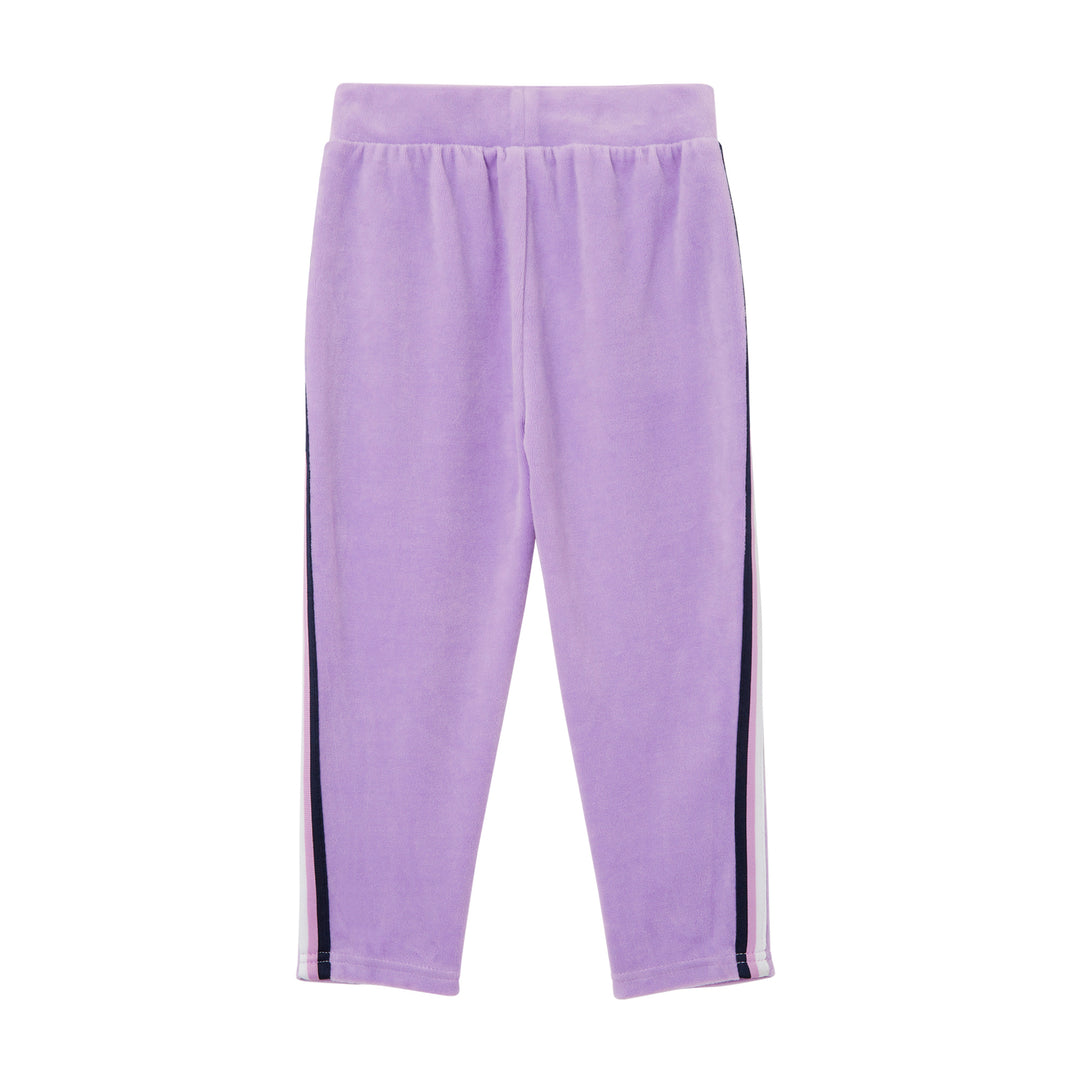 Milky Velour Detail Trackies - Lilac