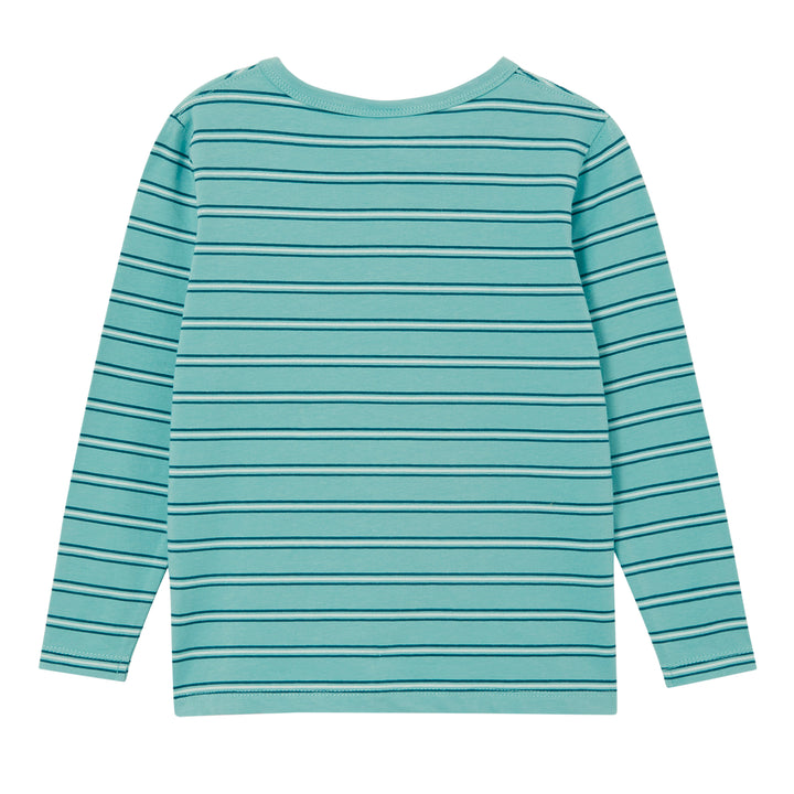 Milky Green Stripe - Henley