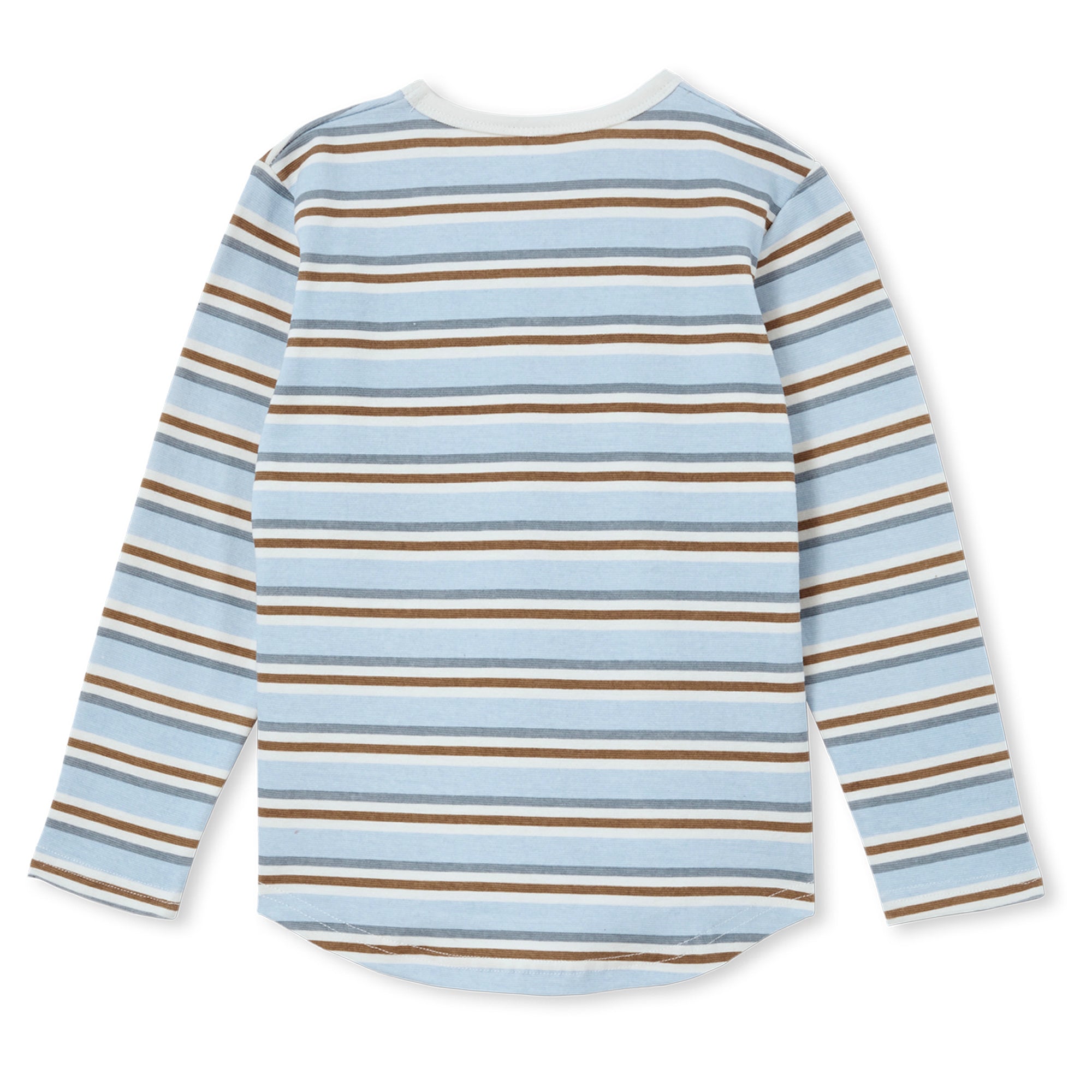 Milky Long Sleeve Pocket Tee - Vintage Stripe
