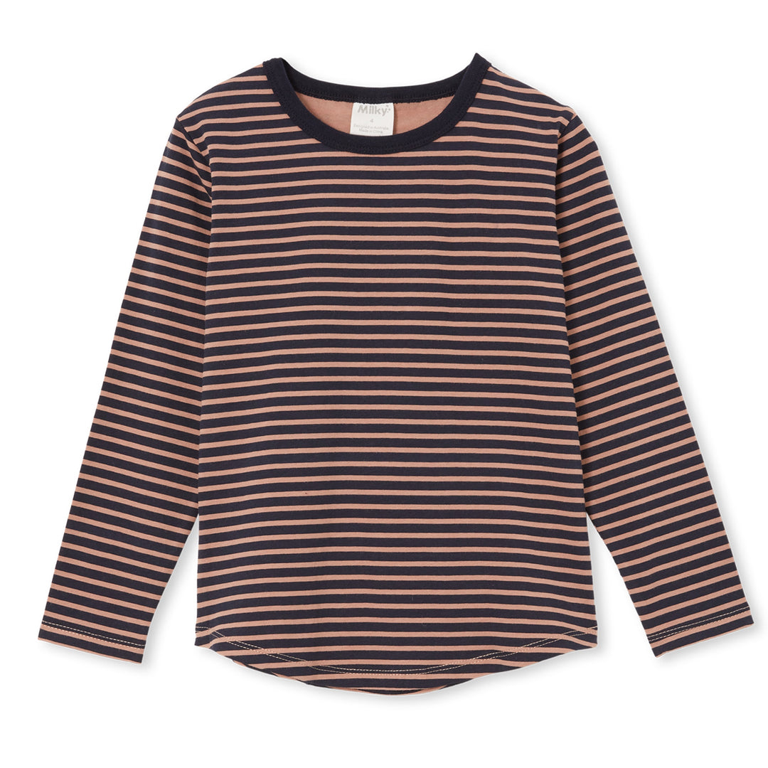 Milky Long Sleeve Tee - Stripe