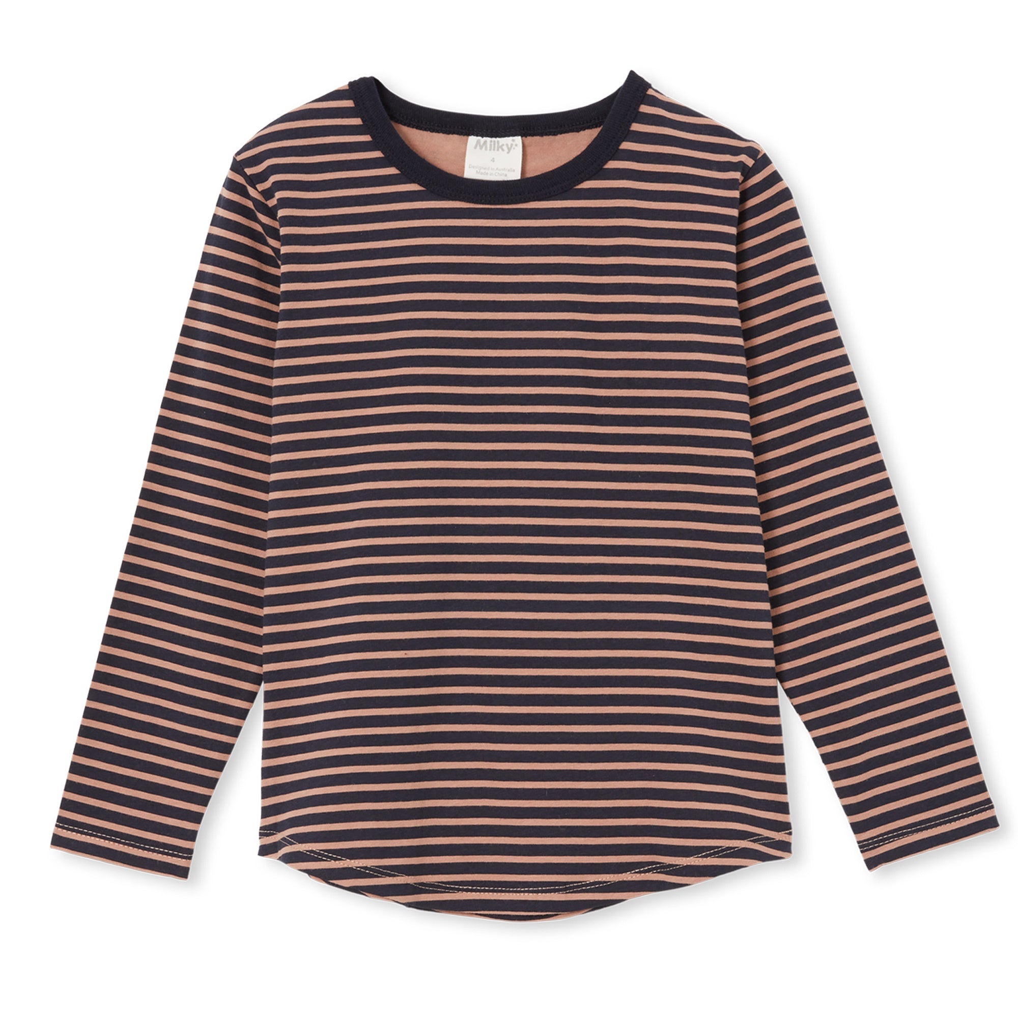 Milky Long Sleeve Tee - Stripe