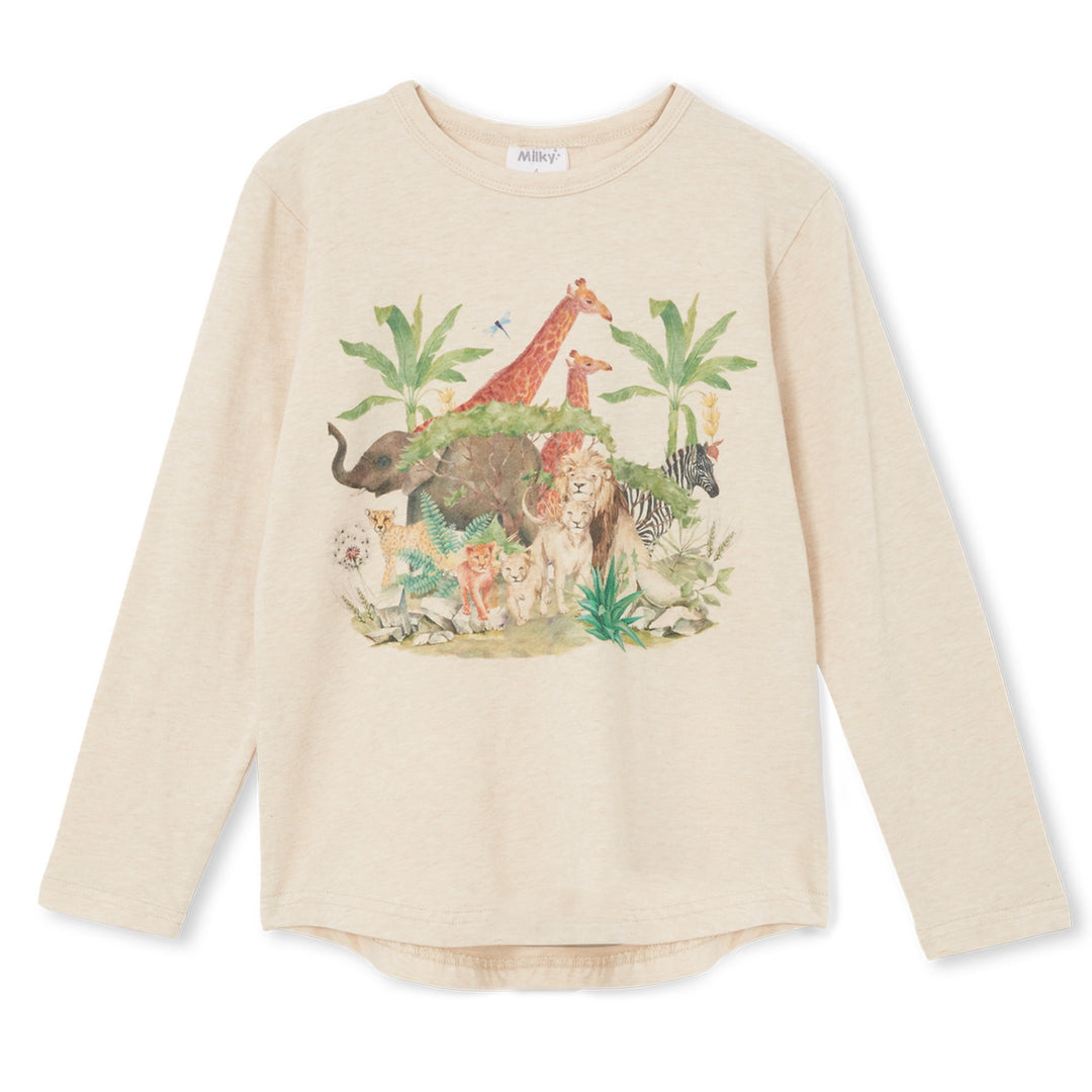 Milky Long Sleeve Tee - Safari