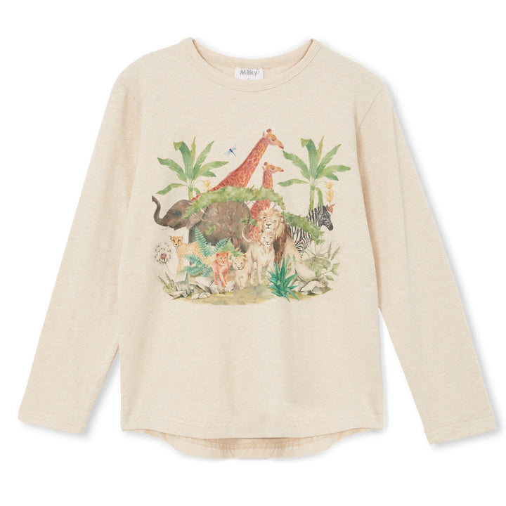 Milky Long Sleeve Tee - Safari