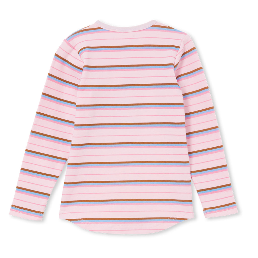Milky Henley - Pink Stripe