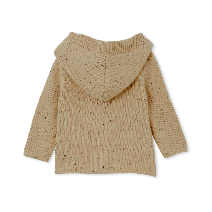 Milky Baby Knit Hooded Jacket