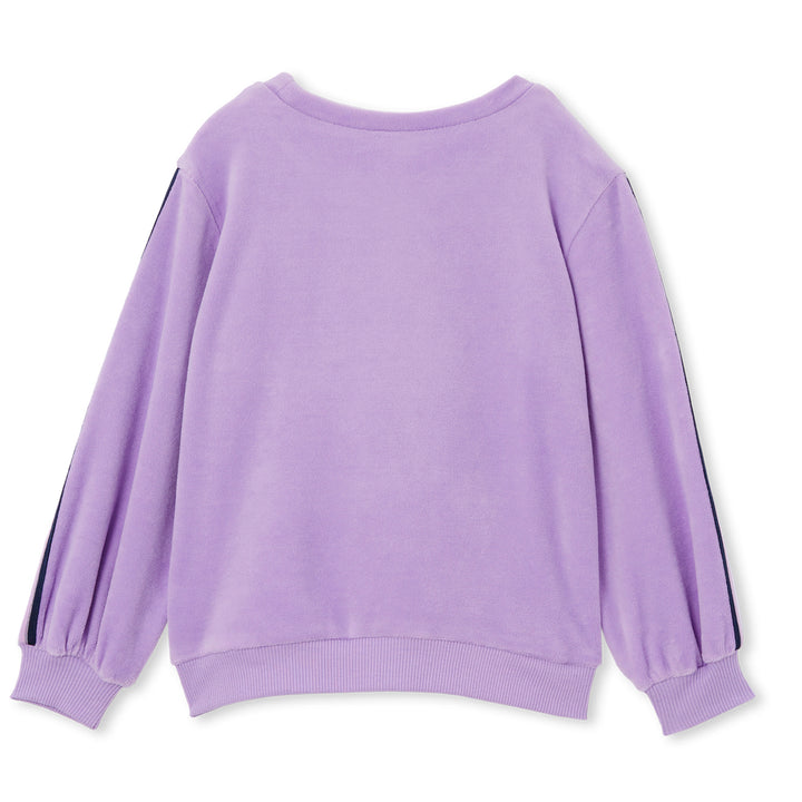 Milky Velour Detail Sweat - Lilac