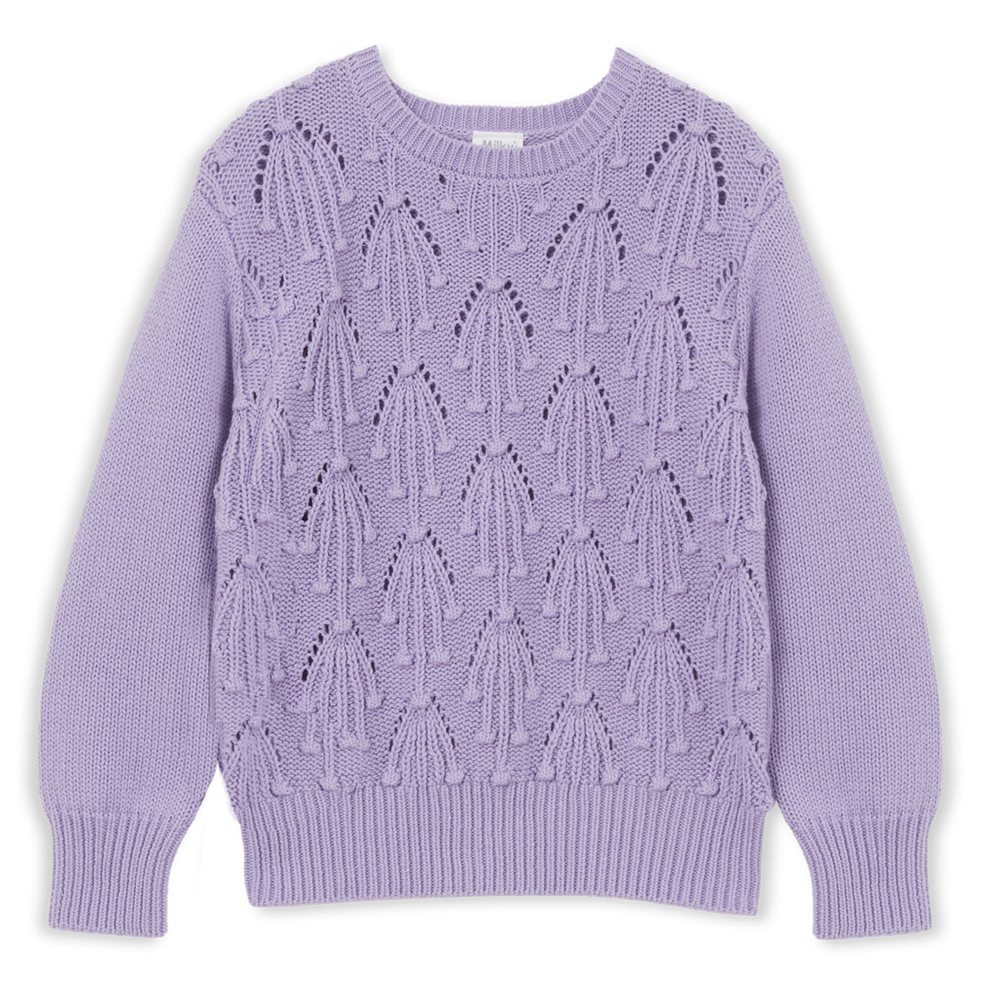 Milky Knit Jumper - Lilac Detail