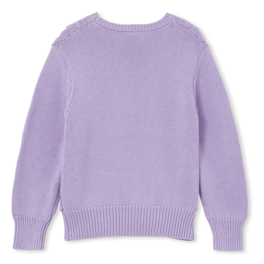 Milky Knit Jumper - Lilac Detail