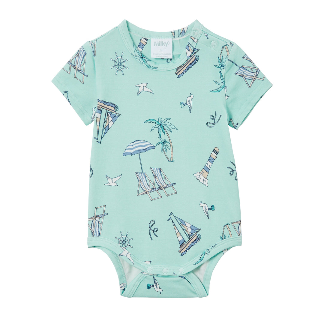 Milky Resort Bubbysuit - Cool Green