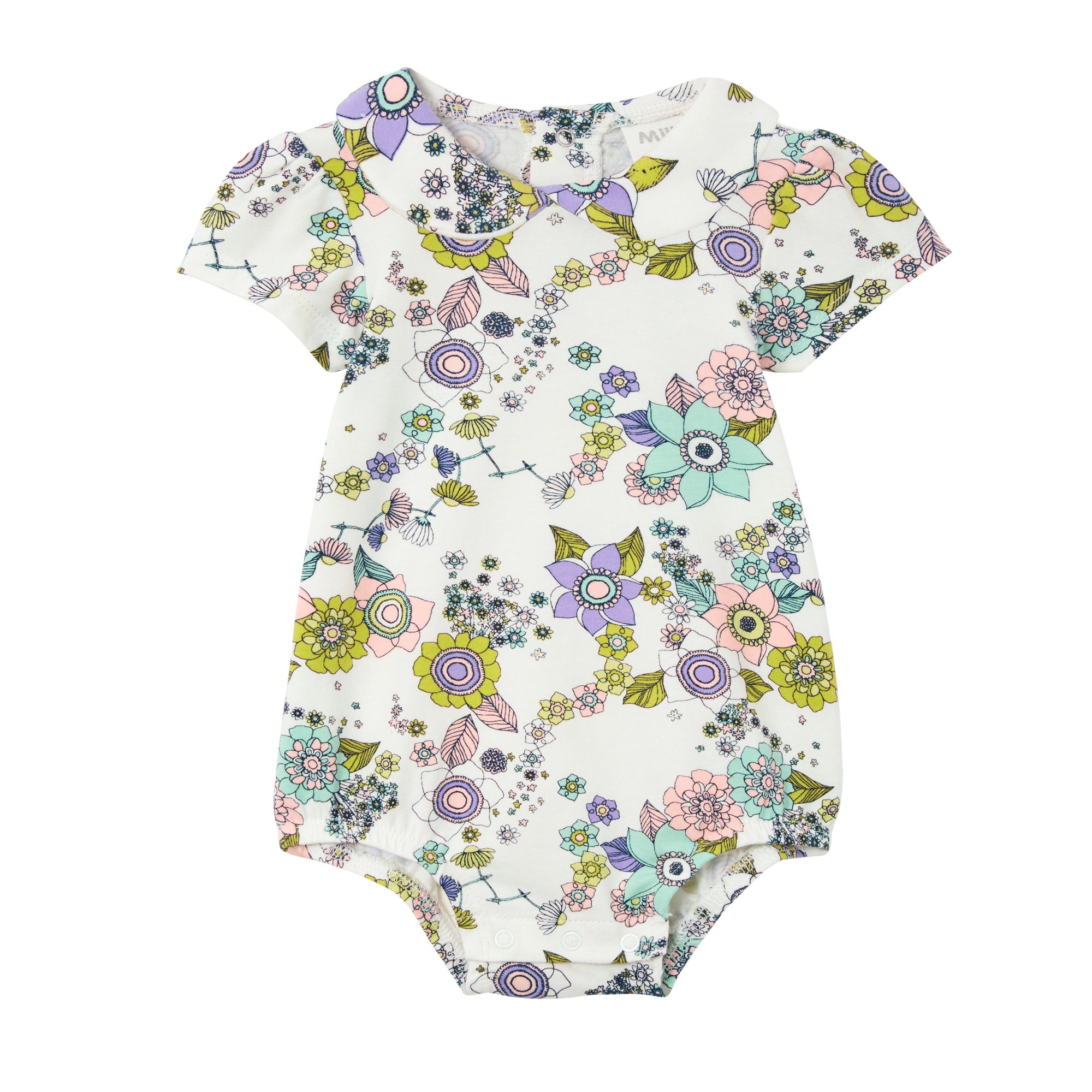 Milky Daisy Chain Bubbysuit - Off White