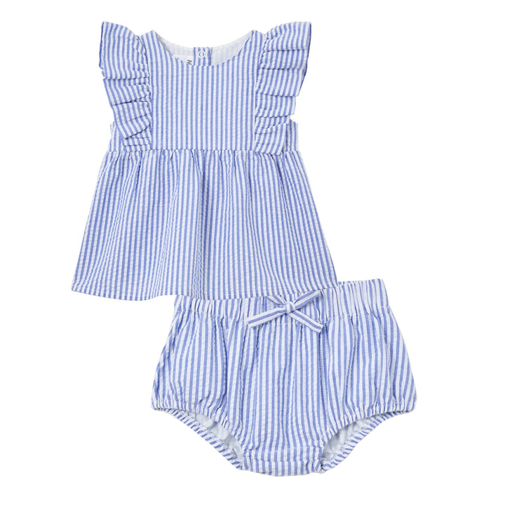 Milky Yacht Stripe Set - Blue Stripe