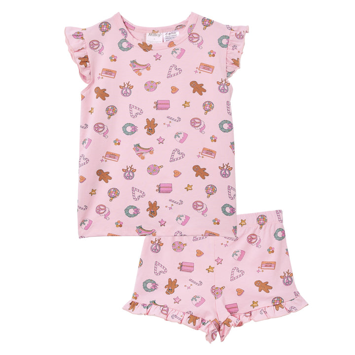 Milky Festive Pyjamas - Blossom Pink