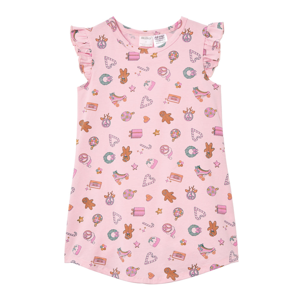 Milky Festive Nightie - Blossom Pink