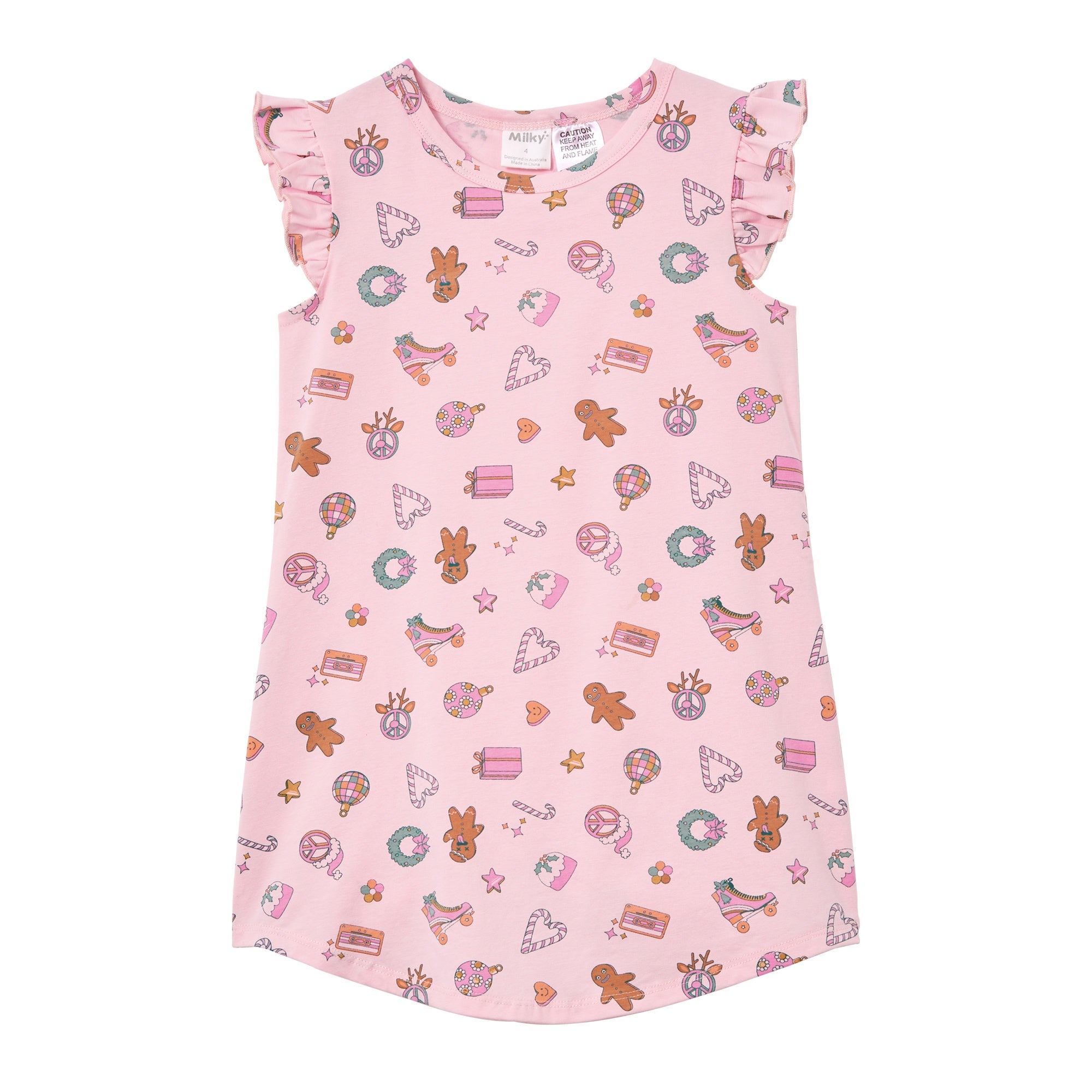 Milky Festive Nightie - Blossom Pink