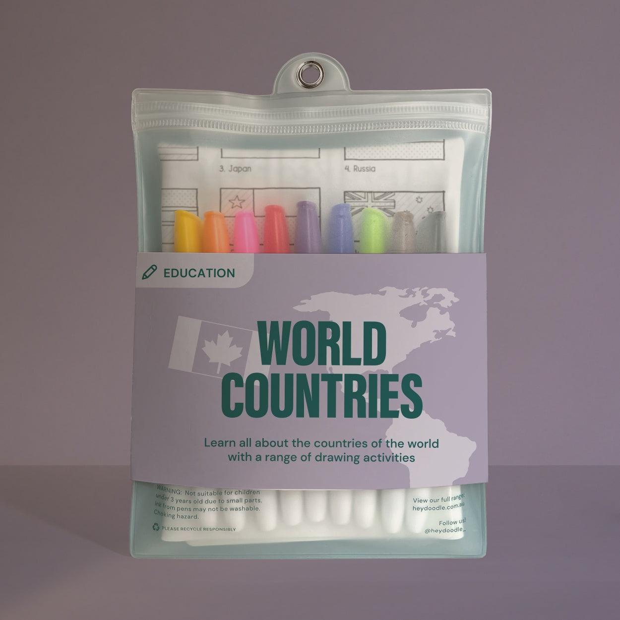 Hey Doodle Mat - World Countries | EDU