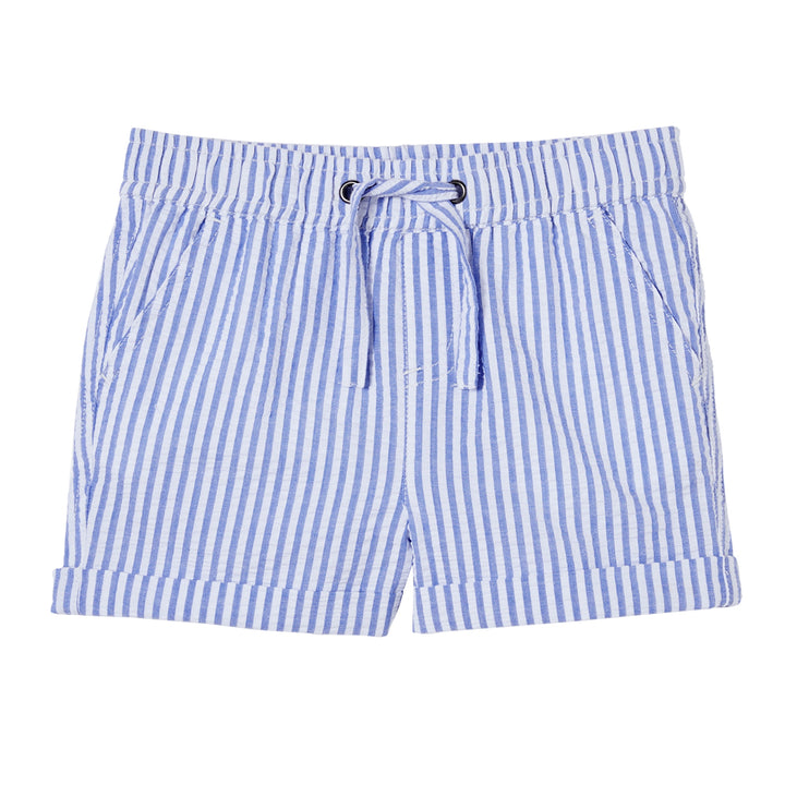 Milky Yacht Stripe Baby Short - Blue Stripe