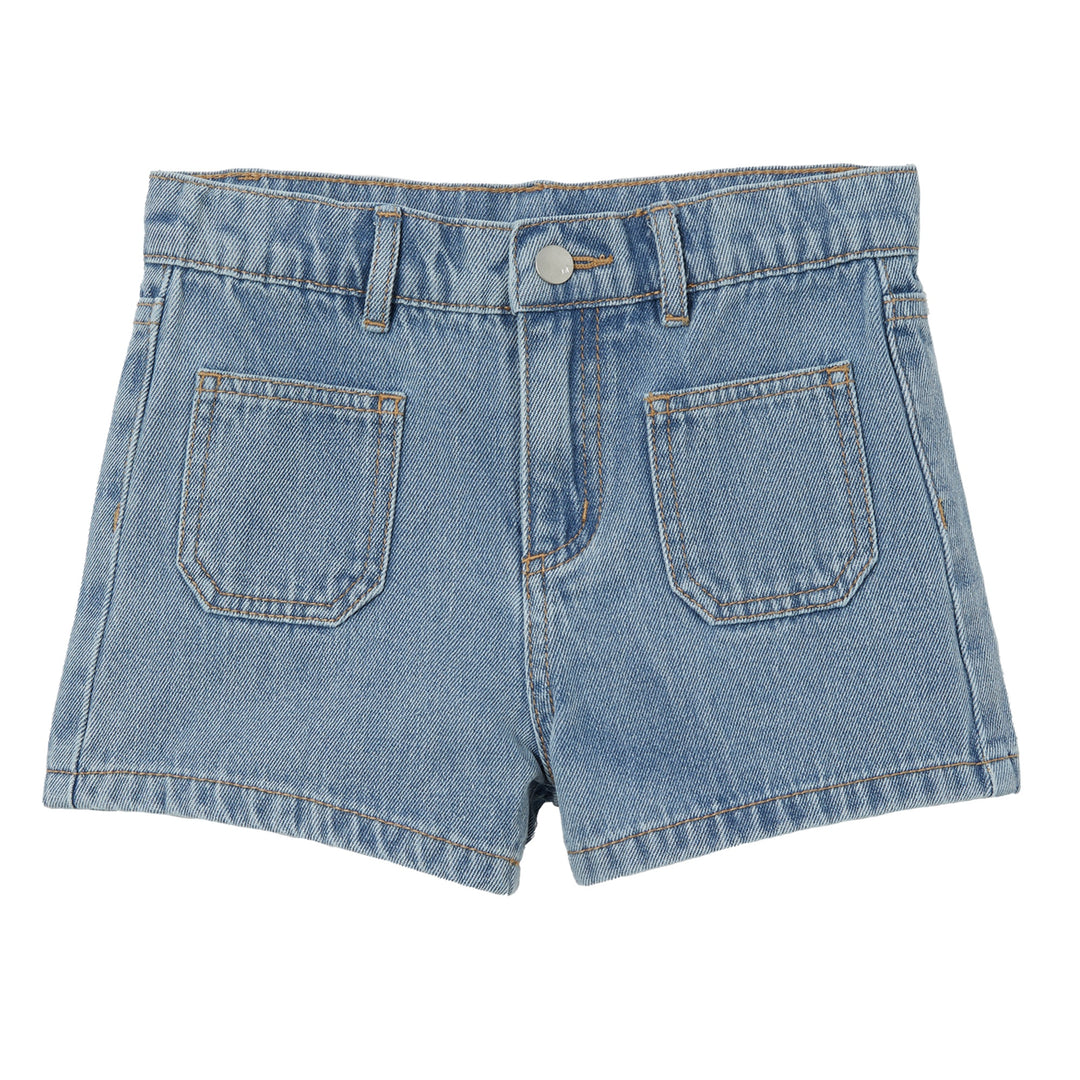 Milky Utility Denim Short - Denim