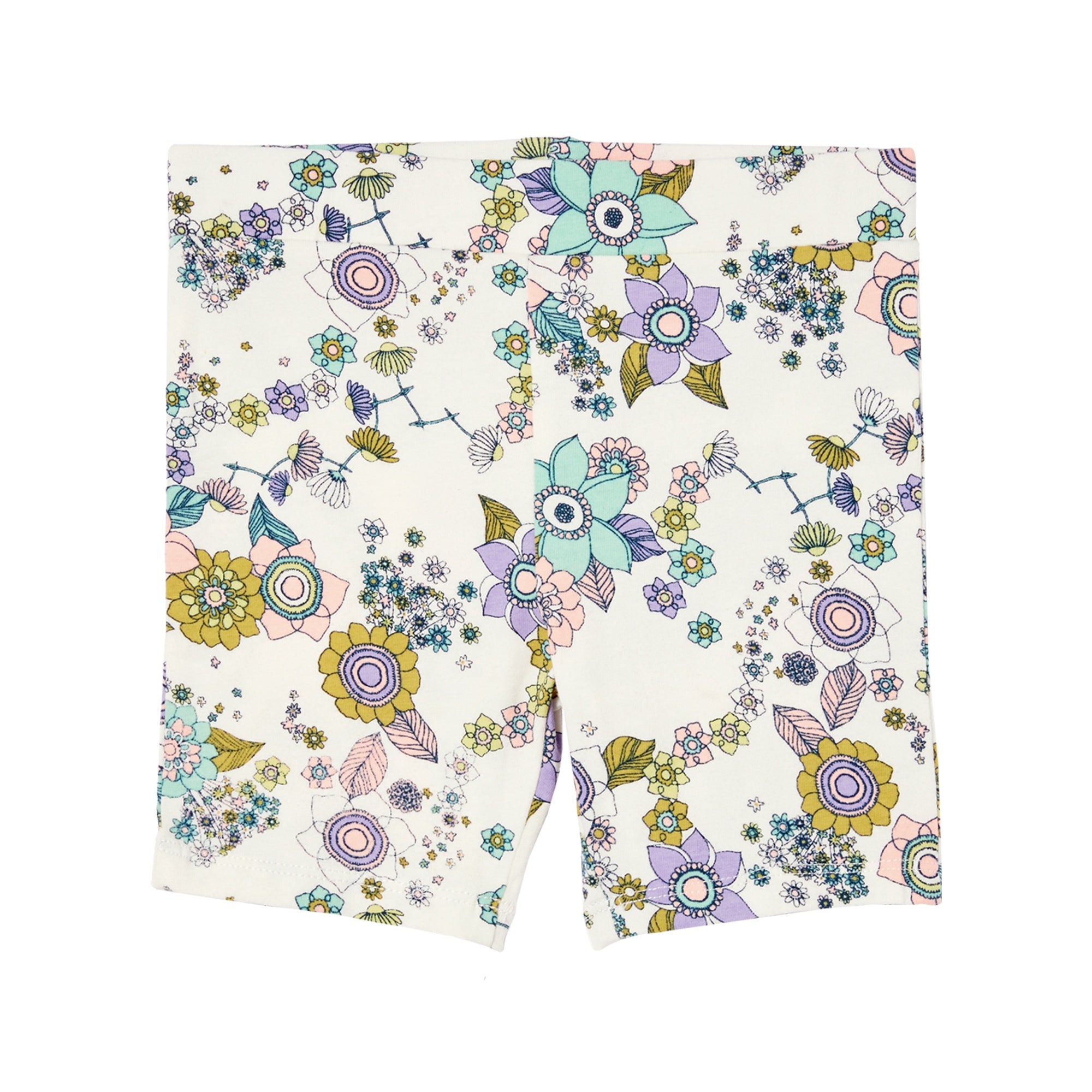 Milky Daisy Chain Bike Short - Off White