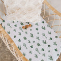 Snuggle Hunny Bassinet Sheet/Change Pad Cover - Cactus