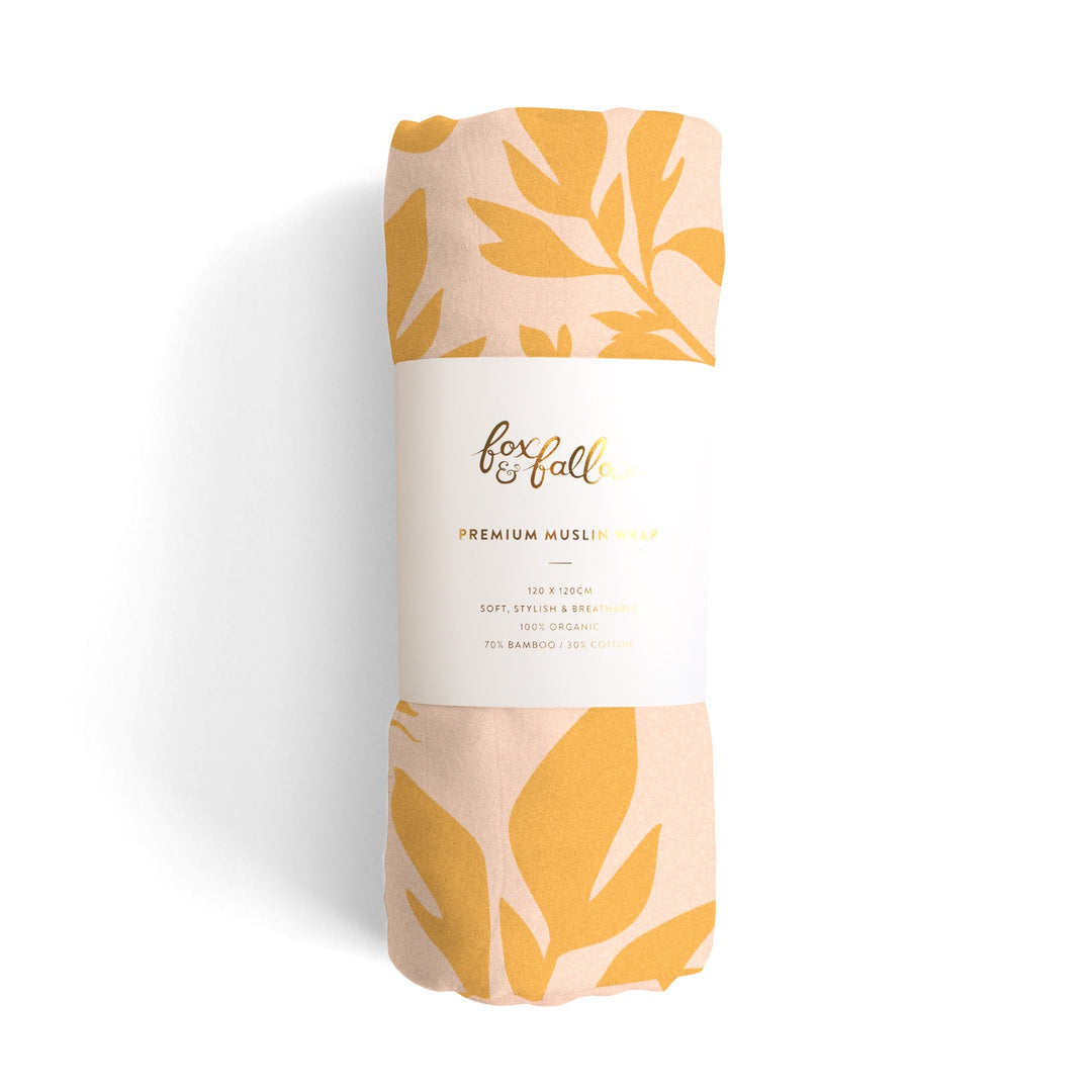 Fox & Fallow Organic Muslin Wrap - Ficus