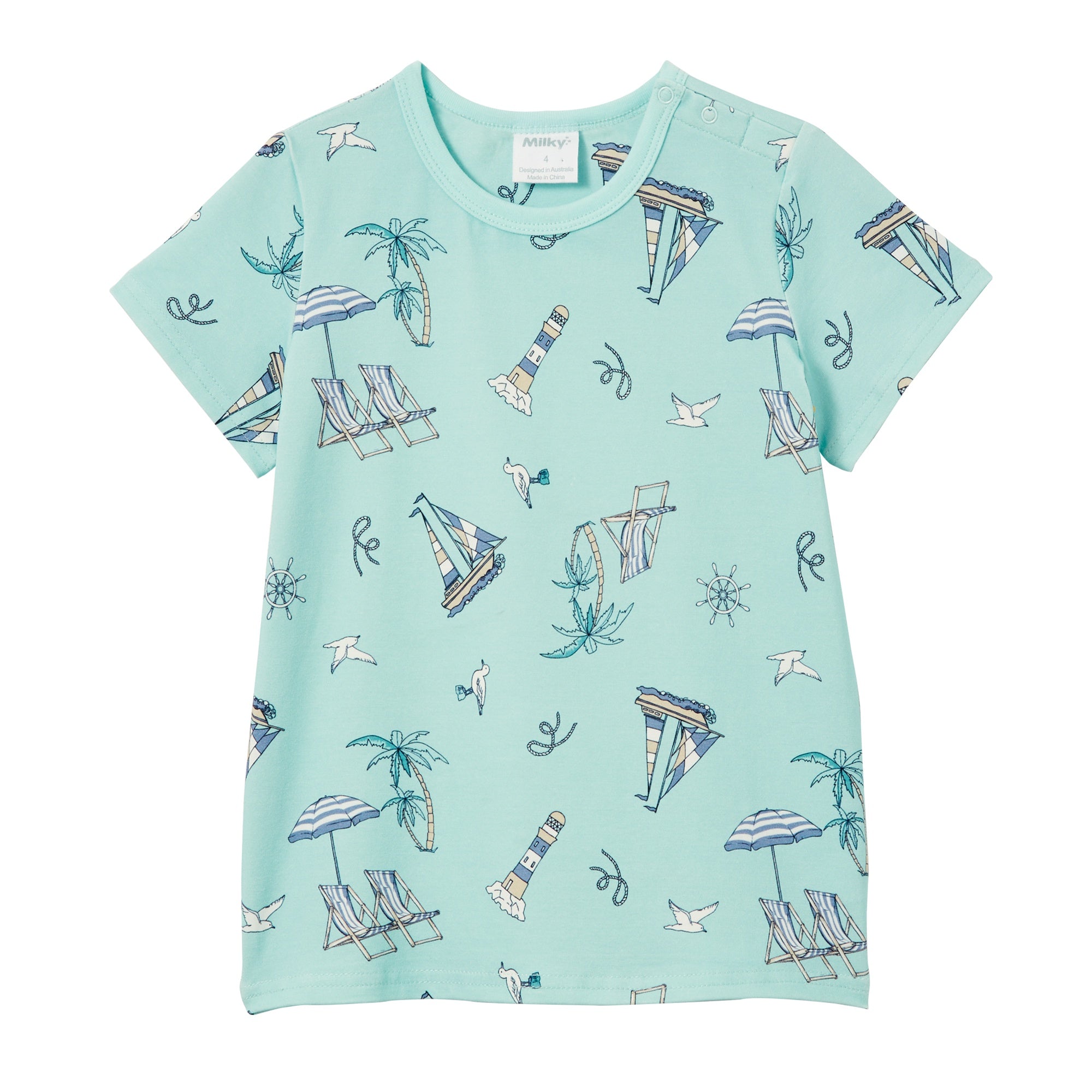 Milky Resort Tee - Cool Green