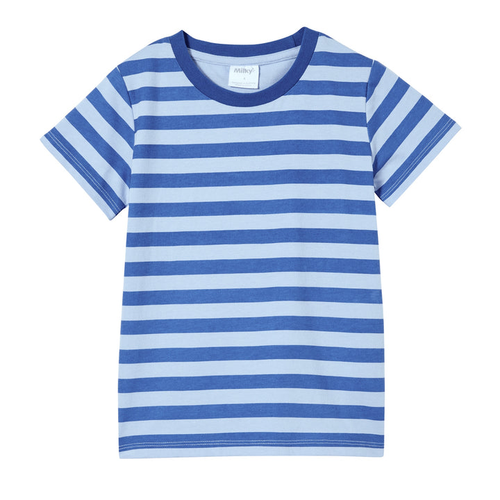 Milky Denim Blue Stripe Tee - Blue Stripe