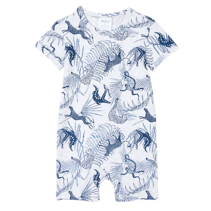 Milky Jungle Romper - Silver Marle