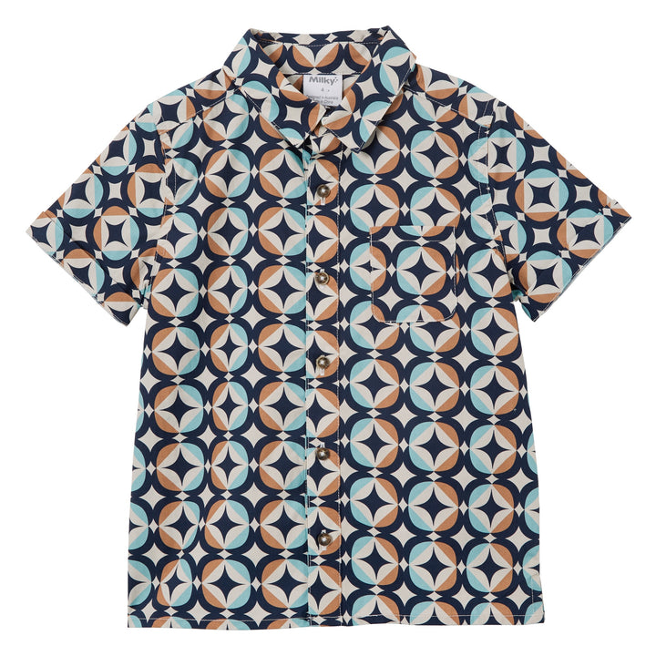 Milky Retro Cotton Shirt - Multi