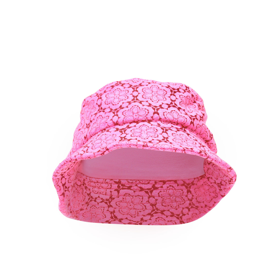Milky Terry Towelling Hat - Fuchsia Pink