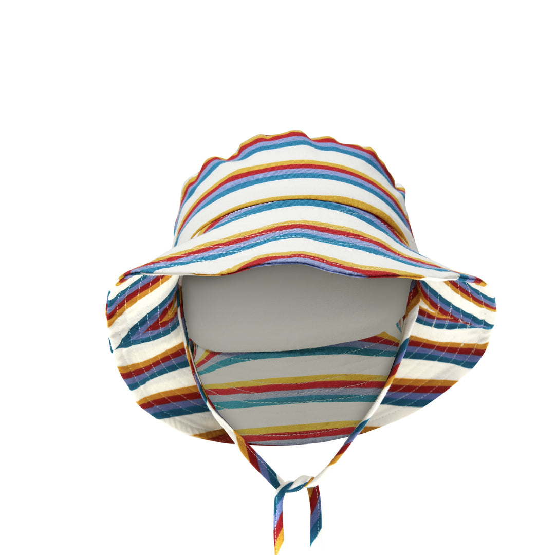 Milky Multi Stripe Junior Hat - Oatmeal