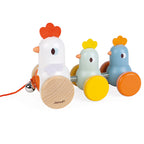 Pull Along Hen Family