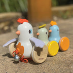 Pull Along Hen Family