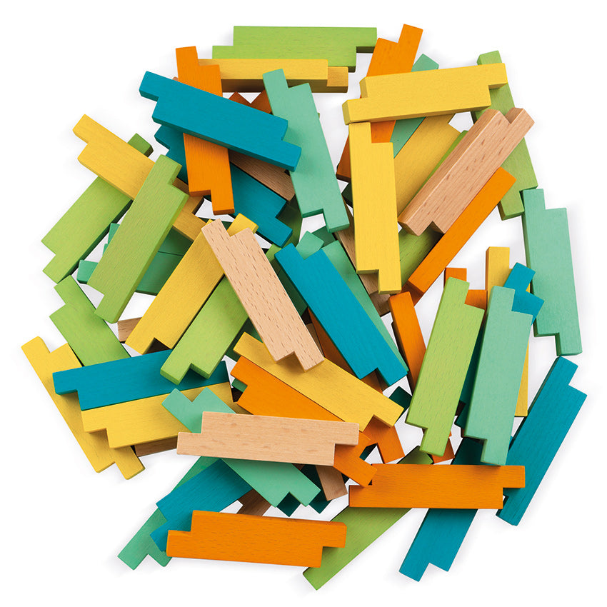 Janod - 60 Piece Connecting Blocks