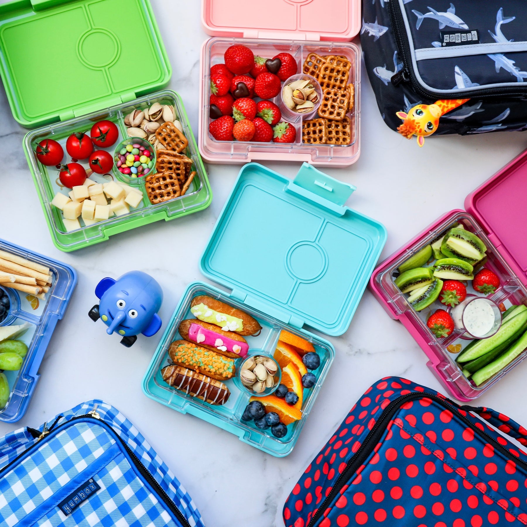 Yumbox Snack Box | Misty Aqua