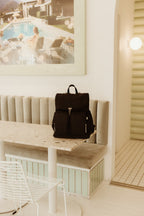 Nappy Backpack - Nylon Black/Gold