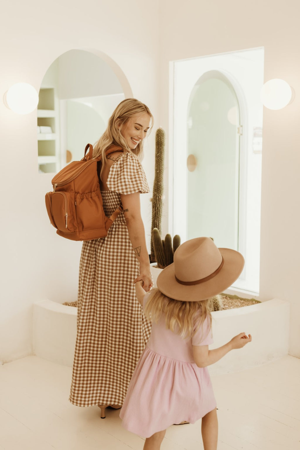 Nappy Backpack - Nylon Ochre/Gold