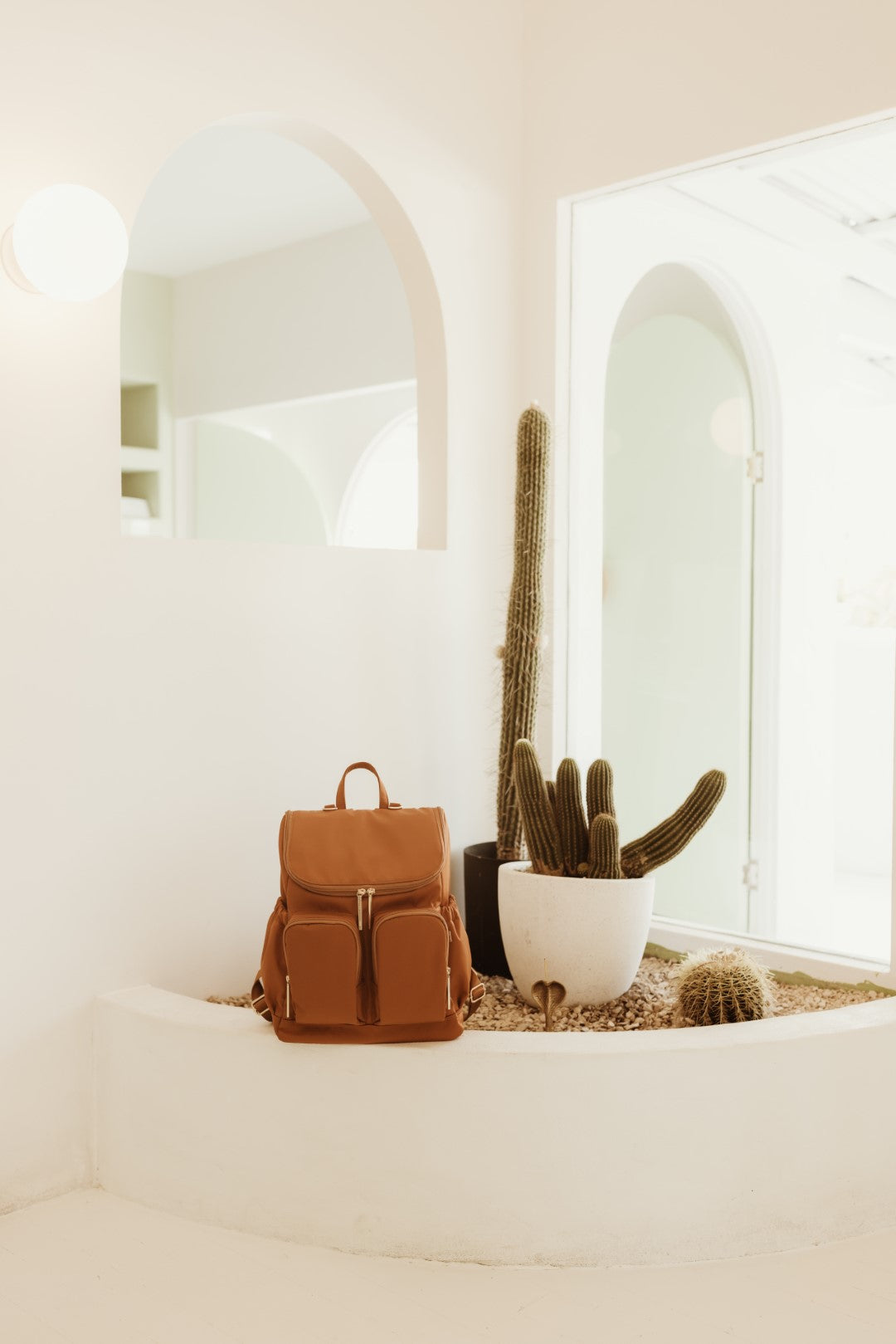 Nappy Backpack - Nylon Ochre/Gold