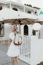 Nappy Backpack - Canvas/Terracotta