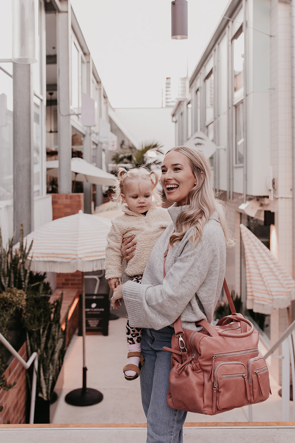 Carry All Nappy Bag - Dusty Rose