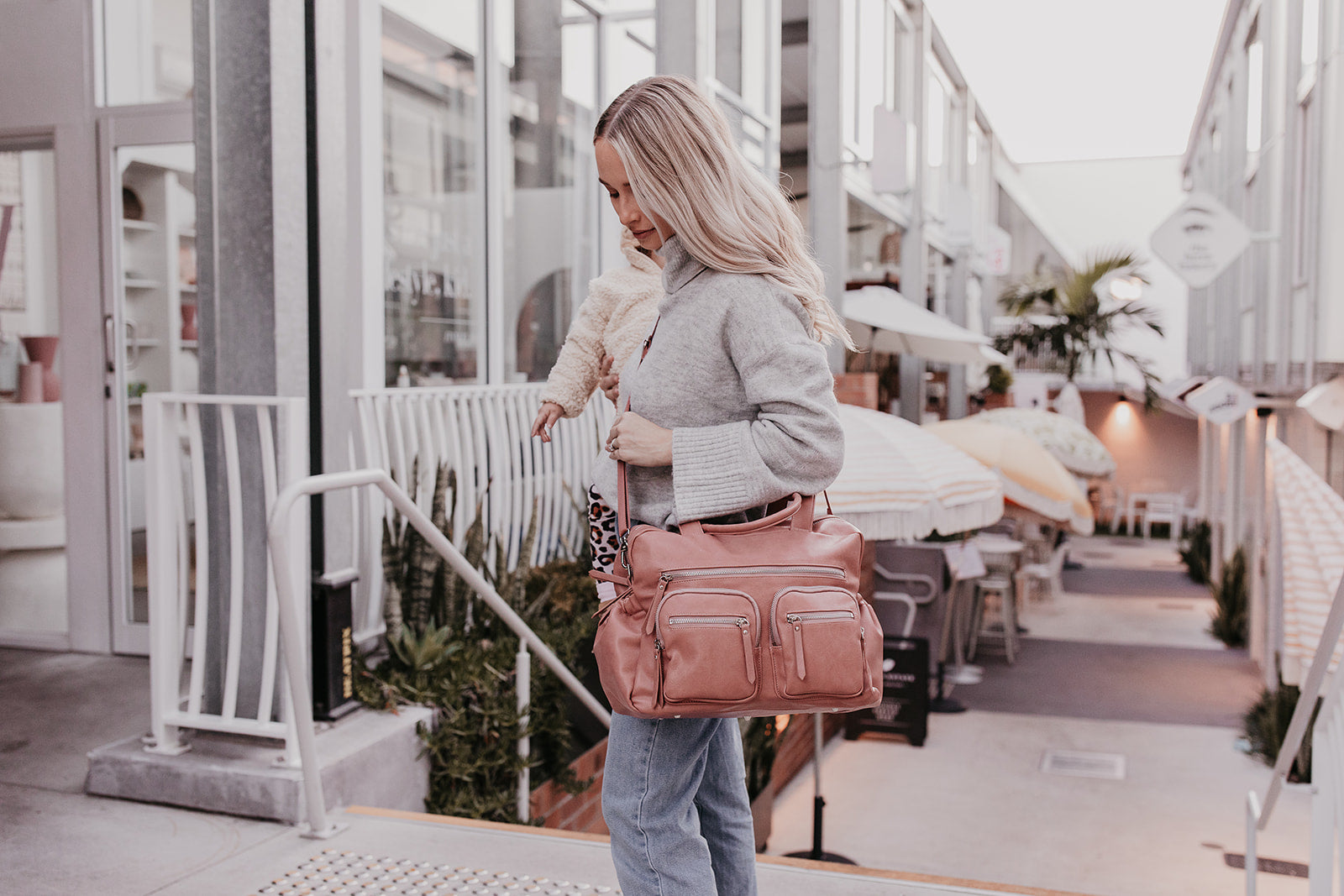 Carry All Nappy Bag - Dusty Rose