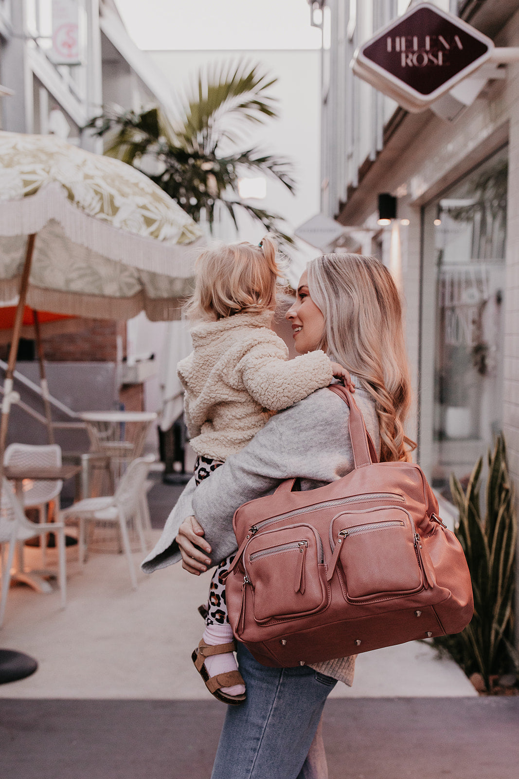 OiOi Carry All Nappy Bag - Dusty Rose