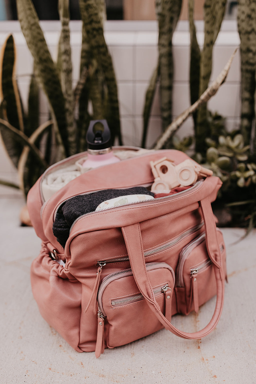 Carry All Nappy Bag - Dusty Rose