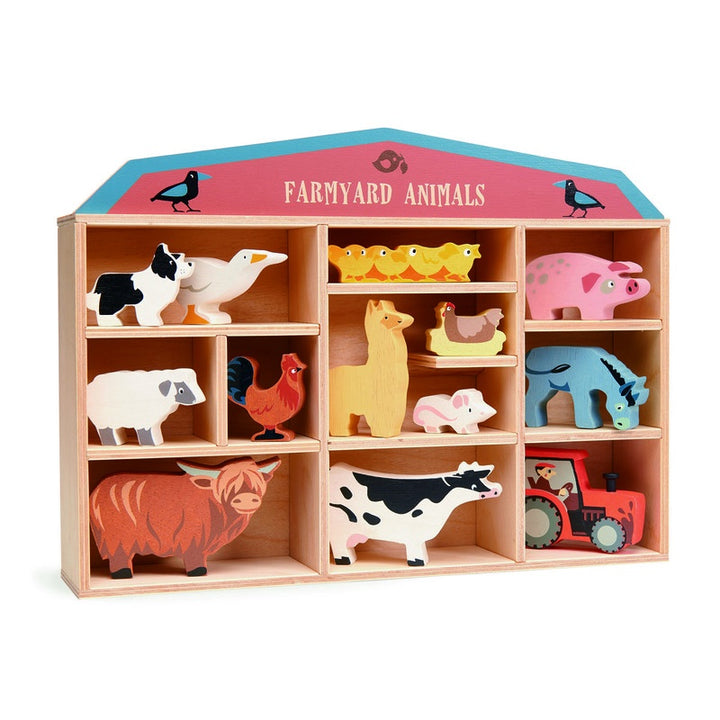 Wooden Farmyard Animal Set