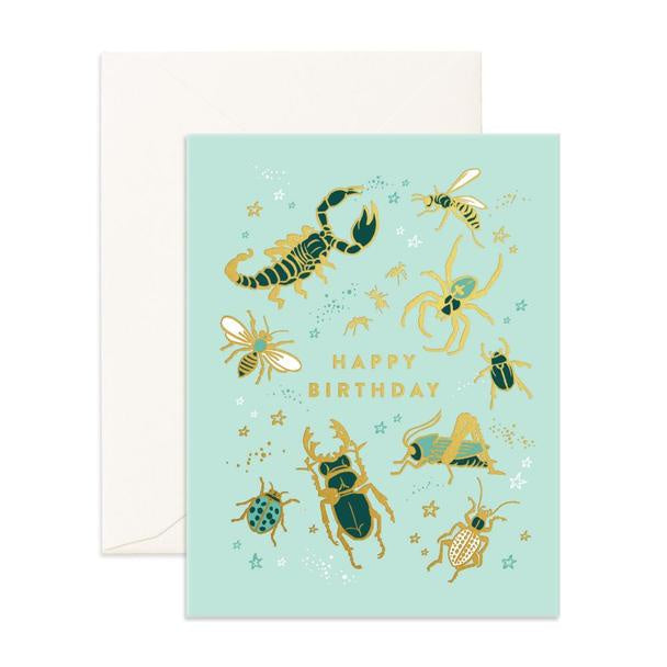 Happy Birthday Bugs Greeting Card