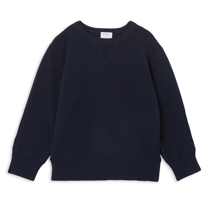 Milky Knit Sweat - Midnight