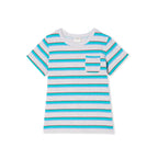 Milky Baby Green Stripe Tee - Green