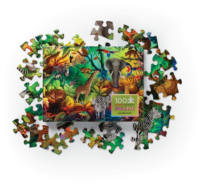 Holographic Puzzle 100 Piece - Jungle Paradise