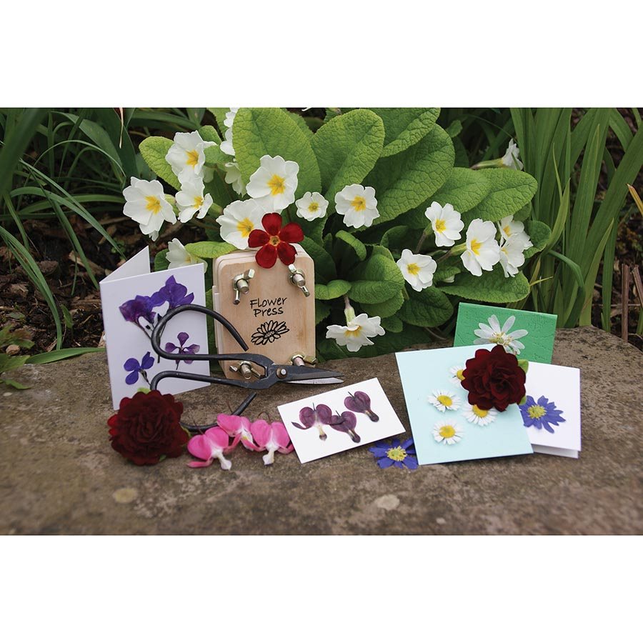 Flower Pressing Kit in a Tin