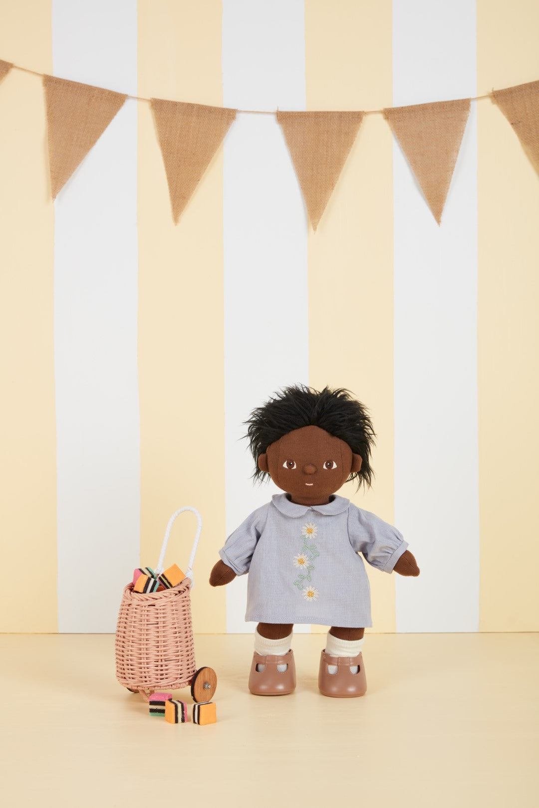 Dinkum Doll Daisy Dress - Cornflower Blue