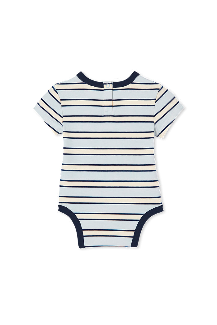 Milky Baby Blue Stripe Bubbysuit